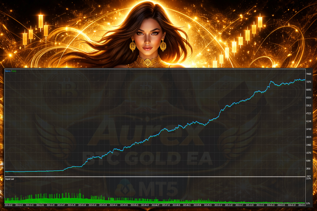 Aurex BTC Gold EA chart screenshot